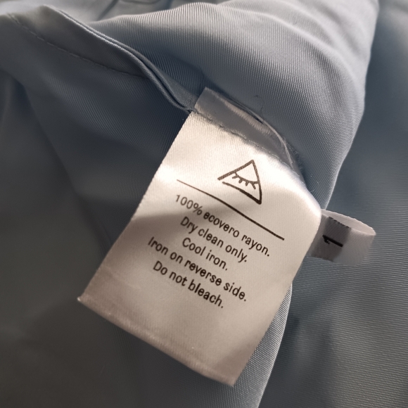 SLEEPER Sky Blue Satin Pajama Oversized Top 1 XL XXL - Picture 6 of 6